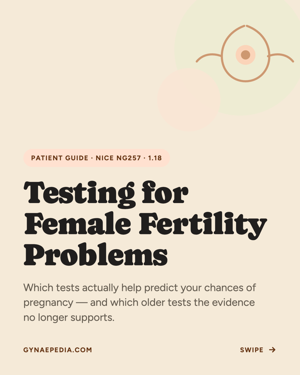 Testing for female fertility&nbsp;problems